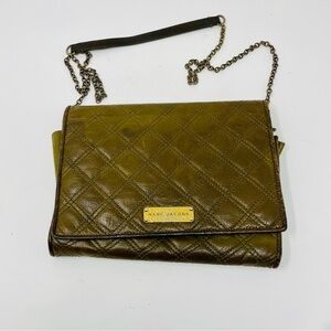 Marc Jacobs Quilted Olive Crossbody Bag